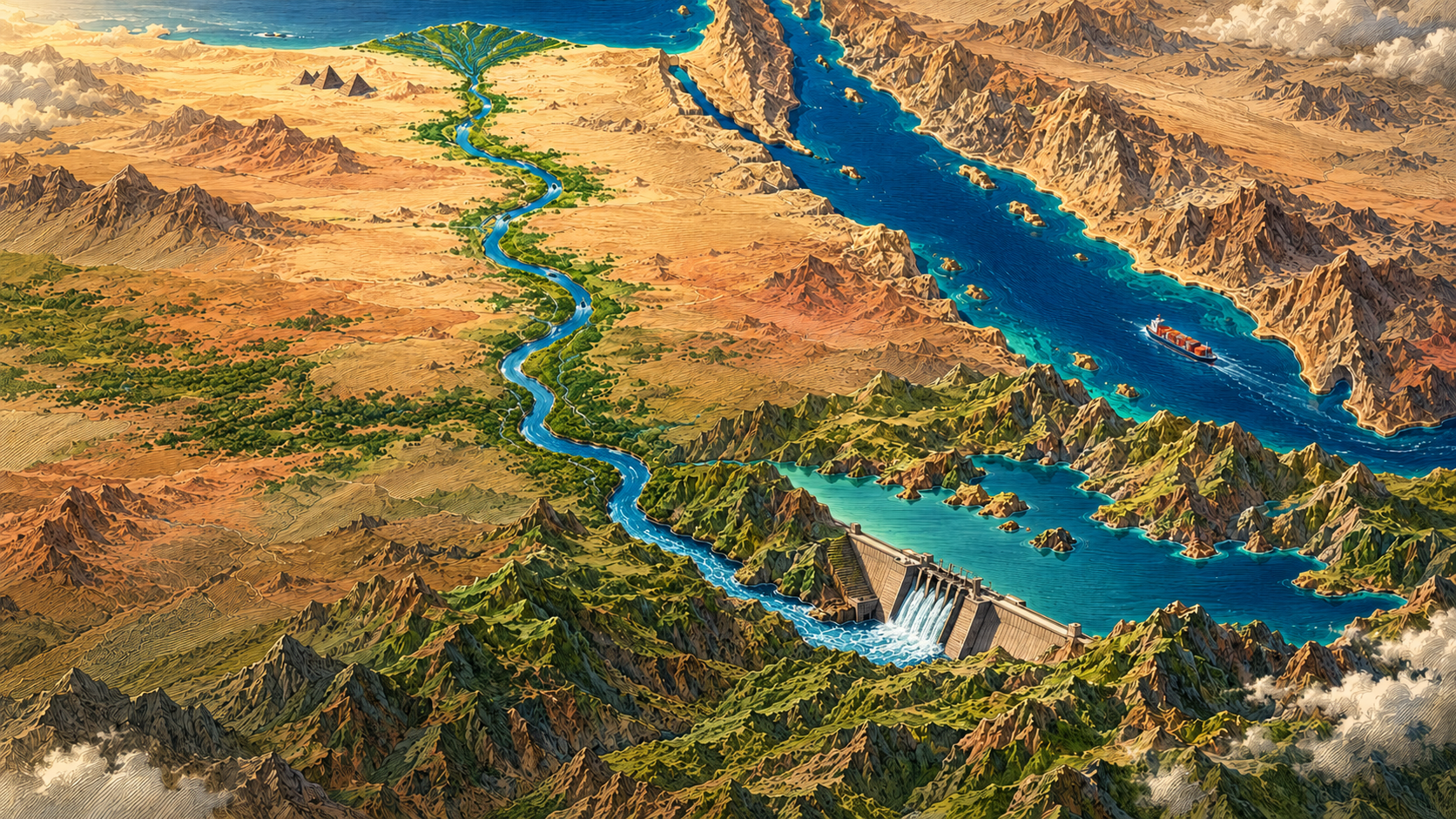 The Nile River and the Grand Ethiopian Renaissance Dam (GERD)
